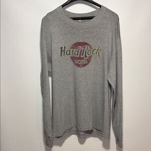 Vintage Hard Rock Cafe Gray Long Sleeve Tee